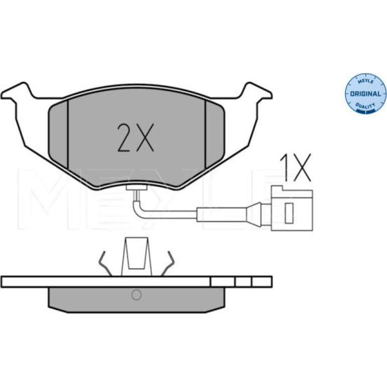 Bremsbelagsatz Vw P. Polo 01- Mit Sensor 025 218 6817/W Bremsbelagsatz Vw P. Polo 01- Mit Sensor 025 218 6817/W