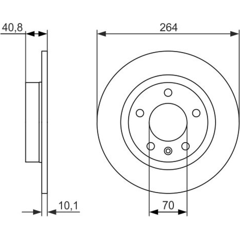 Bremsscheibe HA 0 986 479 715 Bremsscheibe HA 0 986 479 715