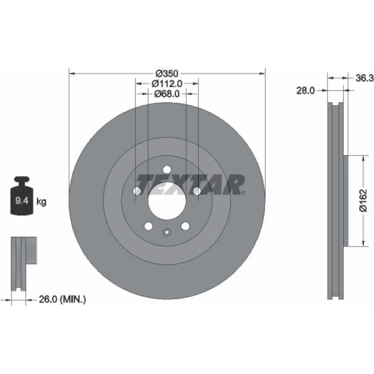 Bremsscheibe 92290405 Bremsscheibe 92290405