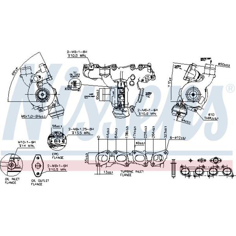 NISSENS Turbolader 93131 NISSENS Turbolader 93131