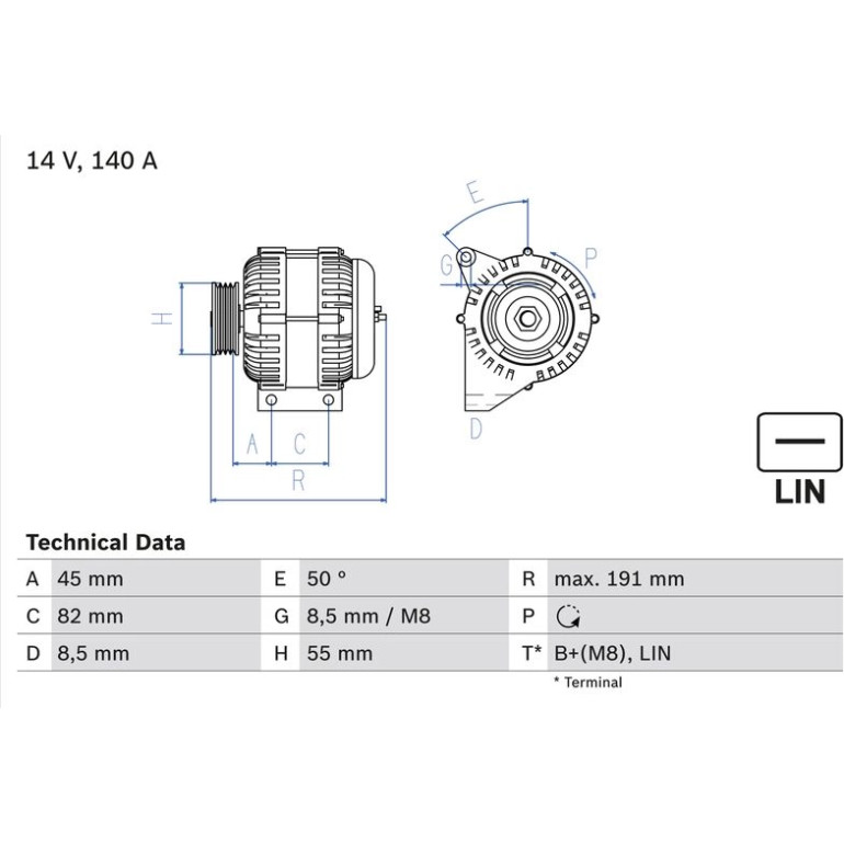 Lichtmaschine 0 986 047 380