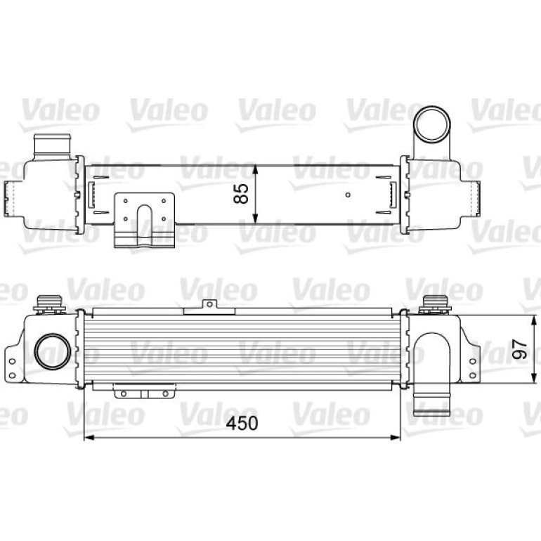 VALEO Druckluftkühler 818634
