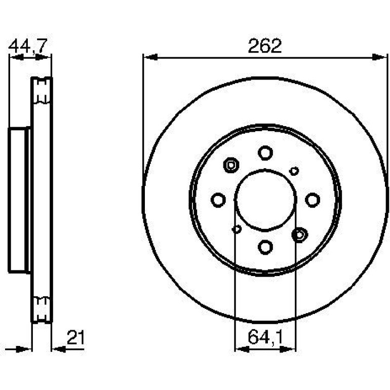 Bremsscheibe 0 986 479 B23 Bremsscheibe 0 986 479 B23