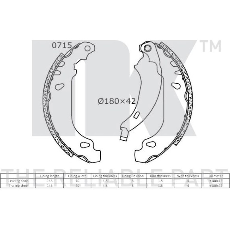 Bremsbacken Renault Clio Ii 2739637 Bremsbacken Renault Clio Ii 2739637