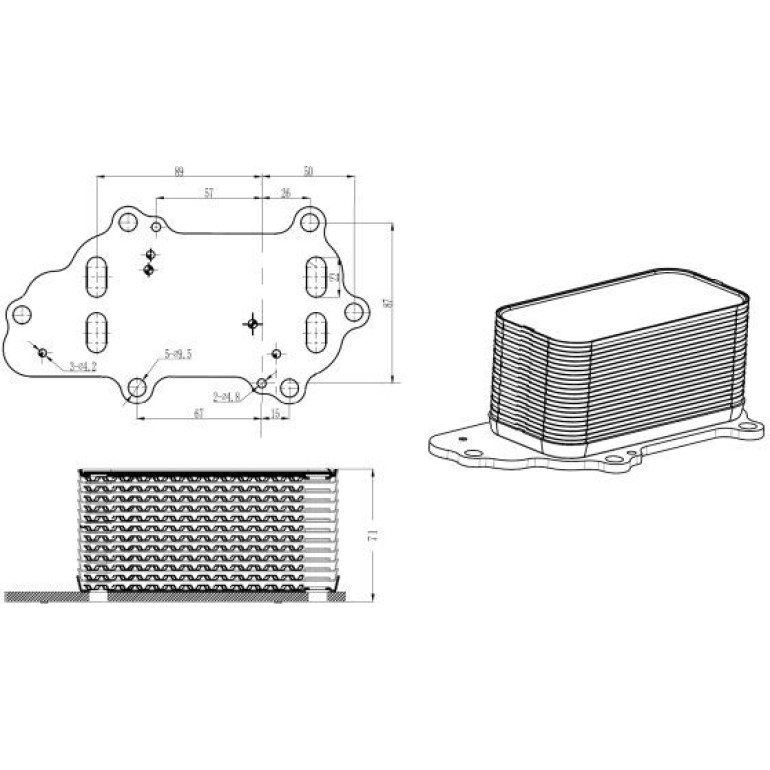 Ölkühler, Motor“L 31848 Ölkühler, Motor“L 31848