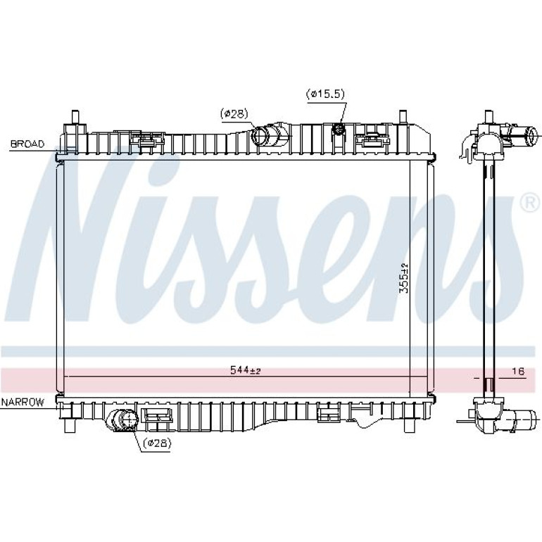 Wasserkühler PKW 66858 Wasserkühler PKW 66858