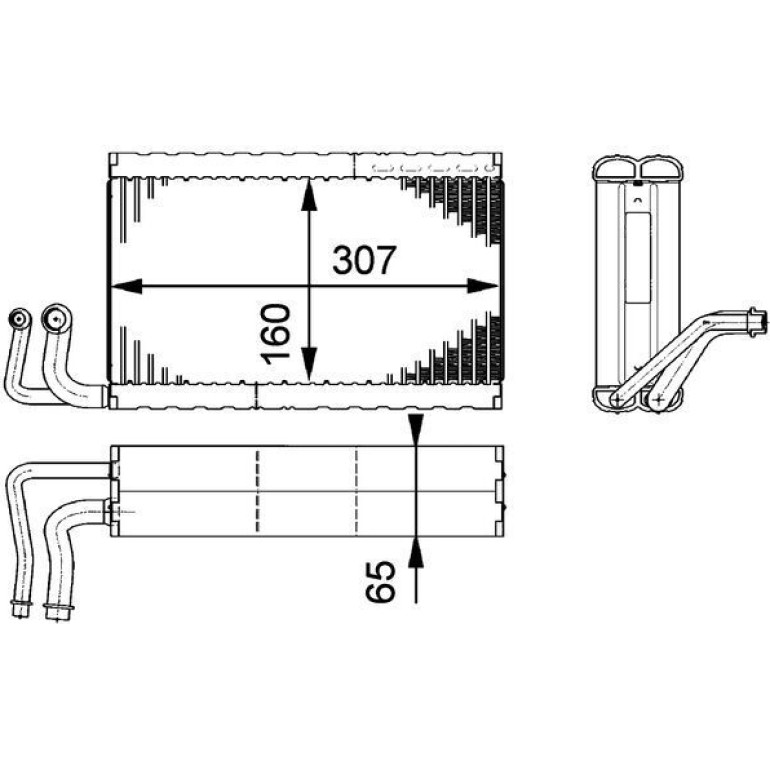 Verdampfer, Klimaanlage AE 68 000P Verdampfer, Klimaanlage AE 68 000P