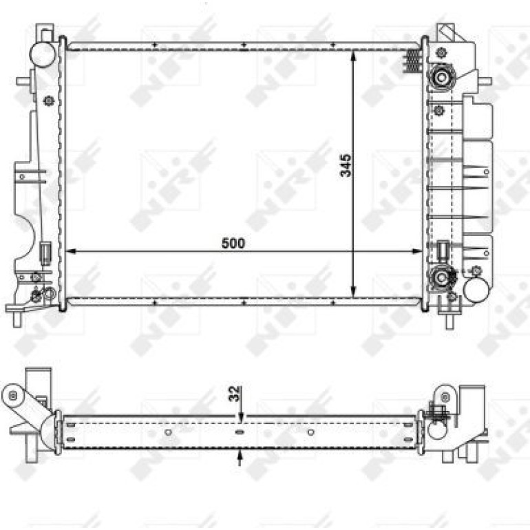Kühler, Motorkühlung 58109 Kühler, Motorkühlung 58109