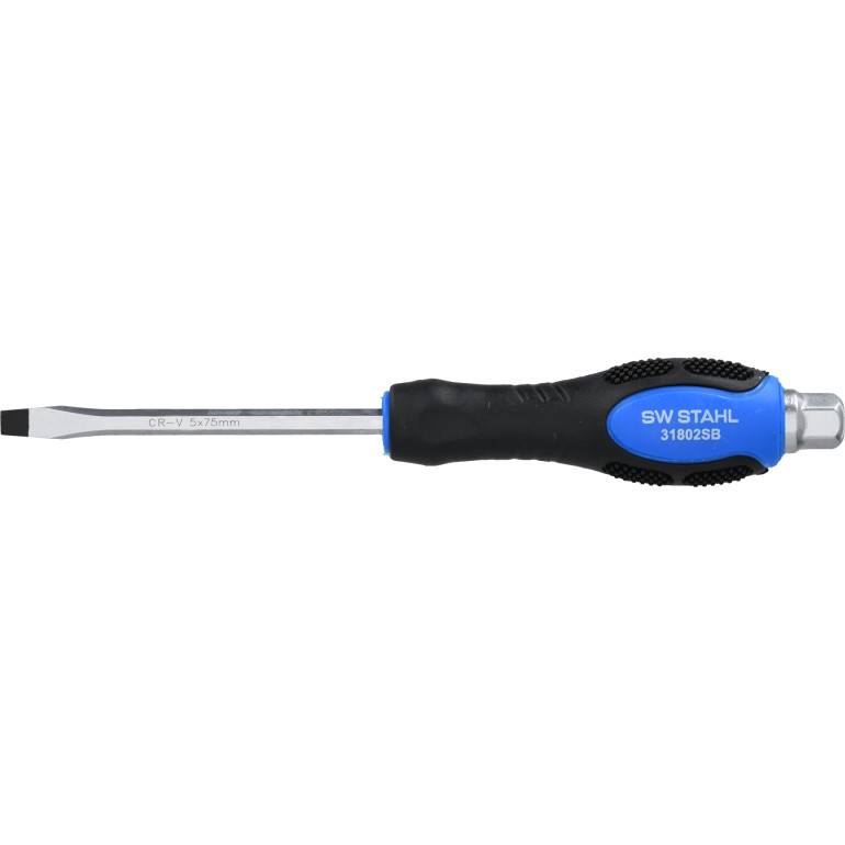 SW-Stahl Kraftdreher Schlitz 5,0 x 75 mm 31802SB SW-Stahl Kraftdreher Schlitz 5,0 x 75 mm 31802SB