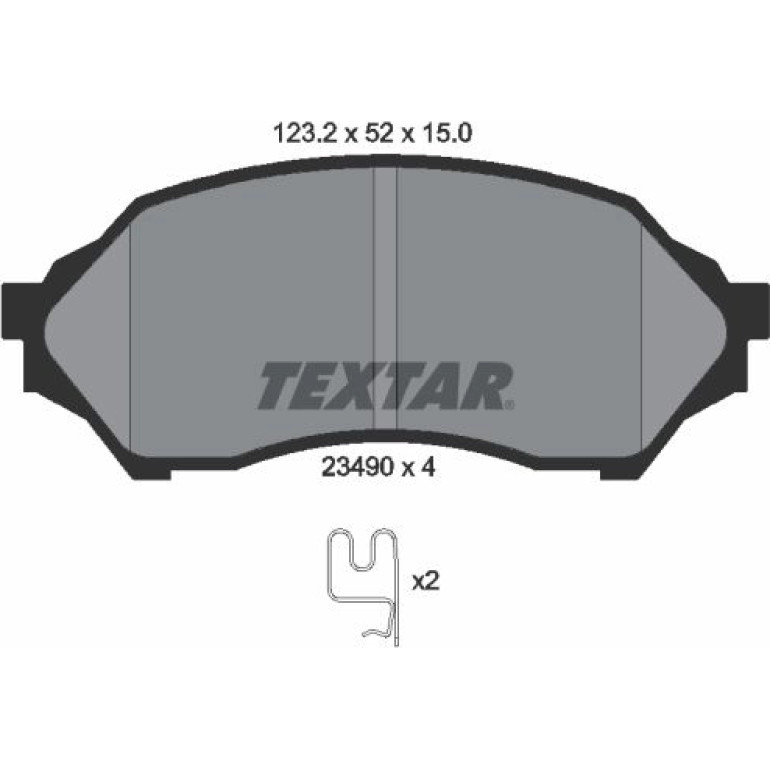 Bremsbelagsatz Mazda S. 323 98 2349002 Bremsbelagsatz Mazda S. 323 98 2349002