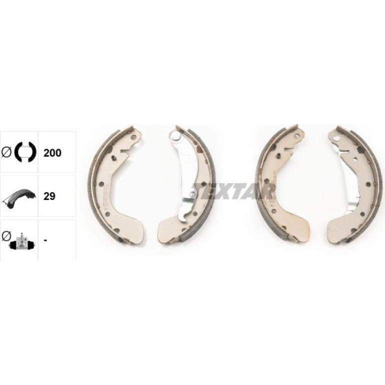 Bremsbacken Opel Corsa C 00- Ohne Abs 200X29 91058100 Bremsbacken Opel Corsa C 00- Ohne Abs 200X29 91058100