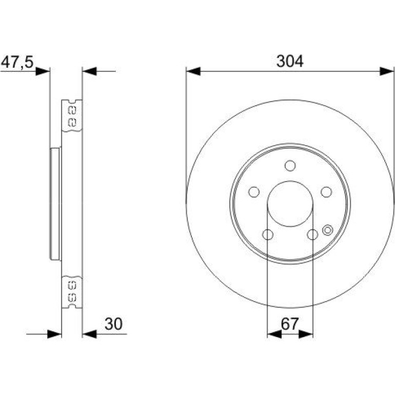 Bremsscheibe VA 0 986 479 333 Bremsscheibe VA 0 986 479 333