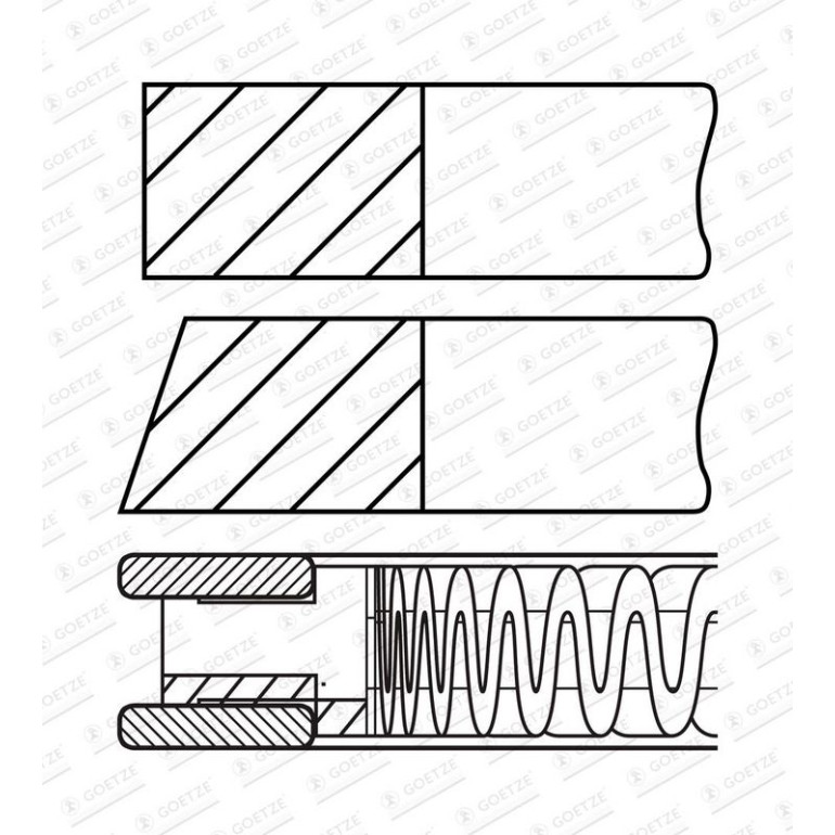 GOETZE ENGINE Kolbenring 08-102700-00 GOETZE ENGINE Kolbenring 08-102700-00