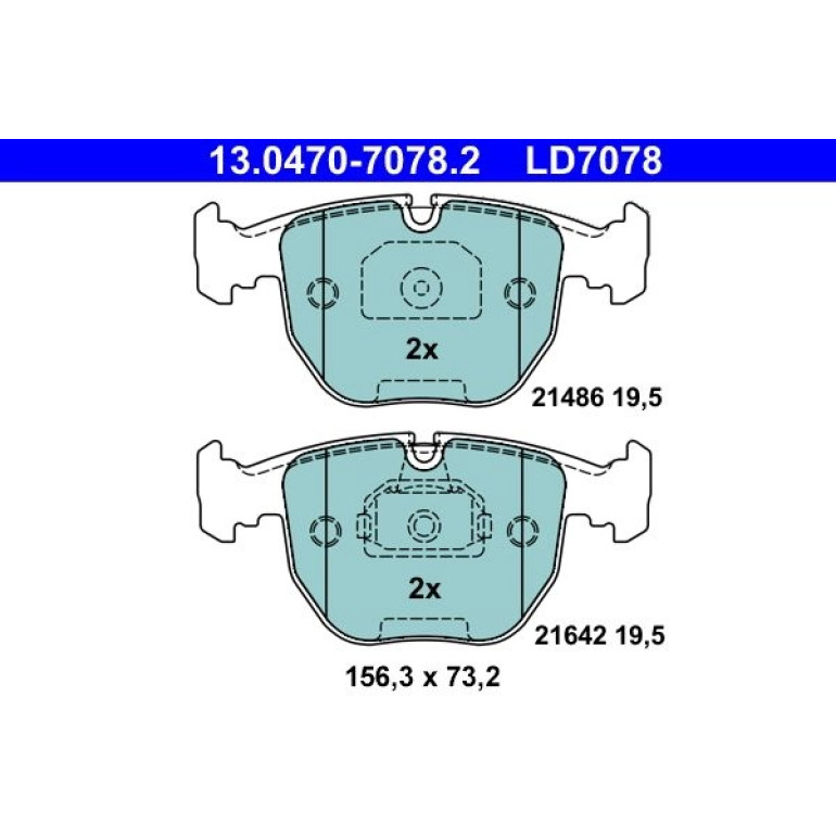 Bremsbelagsatz Bmw S. 5/7/X5 2.0-4.4 94-04 Keramik 13.0470-7078.2 Bremsbelagsatz Bmw S. 5/7/X5 2.0-4.4 94-04 Keramik 13.0470-7078.2