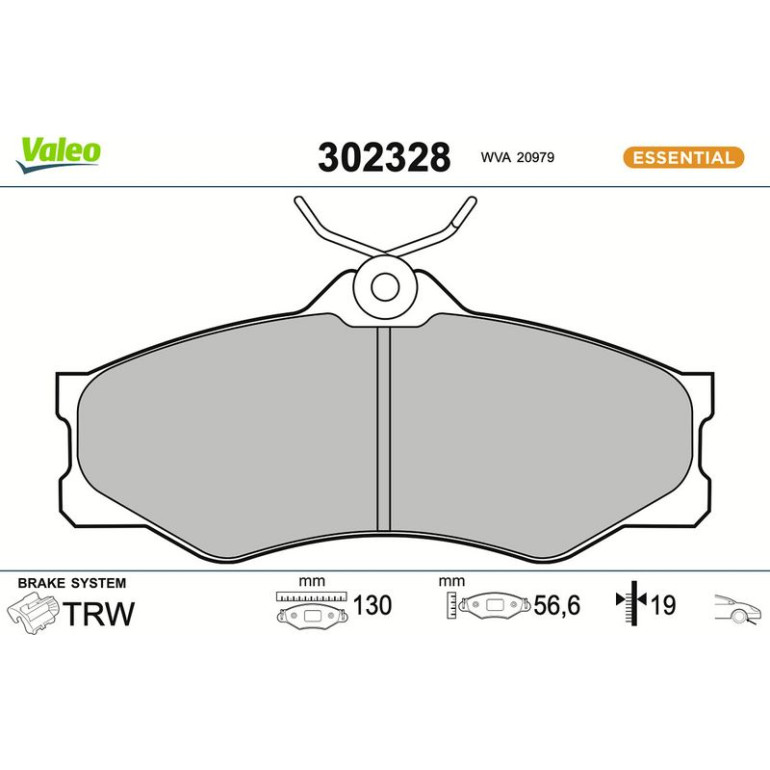 VALEO Bremsbeläge 302328 VALEO Bremsbeläge 302328