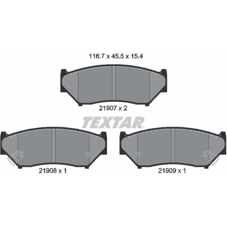 Bremsbelagsatz Suzuki P. Grand Vitara 98- 1,6/2,0 2190701 Bremsbelagsatz Suzuki P. Grand Vitara 98- 1,6/2,0 2190701