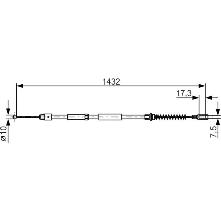Handbremsseil 1987482034 Handbremsseil 1987482034
