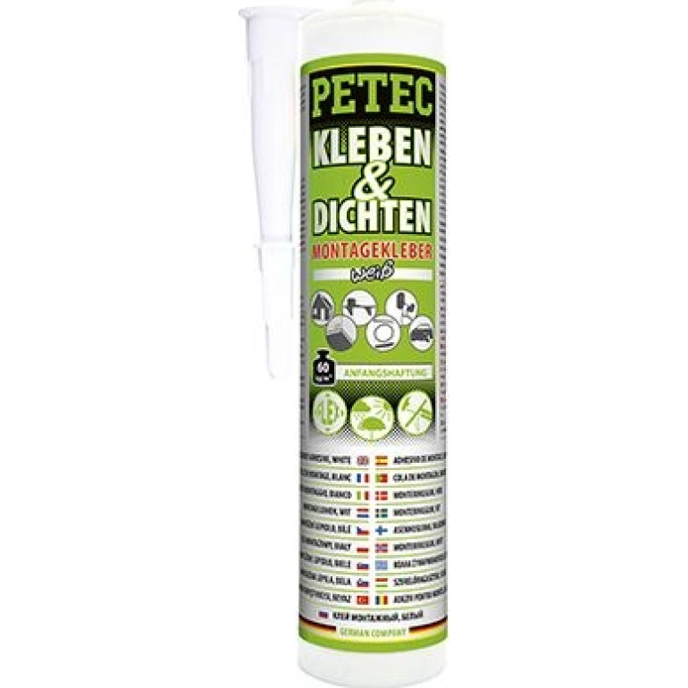 Petec Kleben & Dichten Weiss 290ml 94529 Petec Kleben & Dichten Weiss 290ml 94529