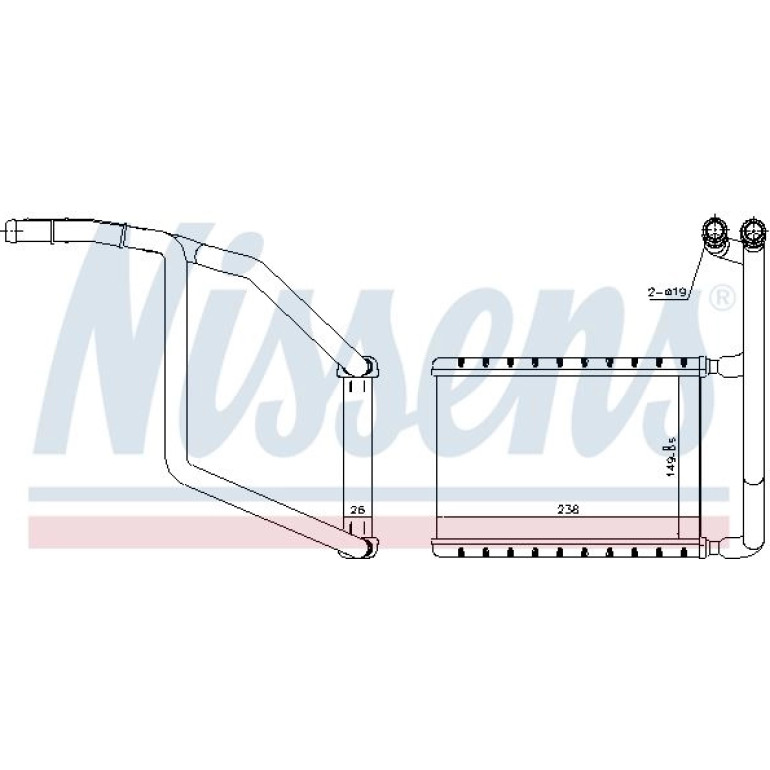 Heizkühler PKW 707078 Heizkühler PKW 707078