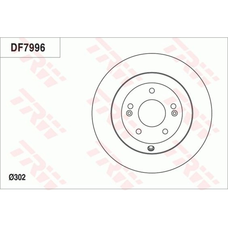 Bremsscheibe Kia T. Sorento 2.4 16V/2.2Crdi 09 DF7996 Bremsscheibe Kia T. Sorento 2.4 16V/2.2Crdi 09 DF7996