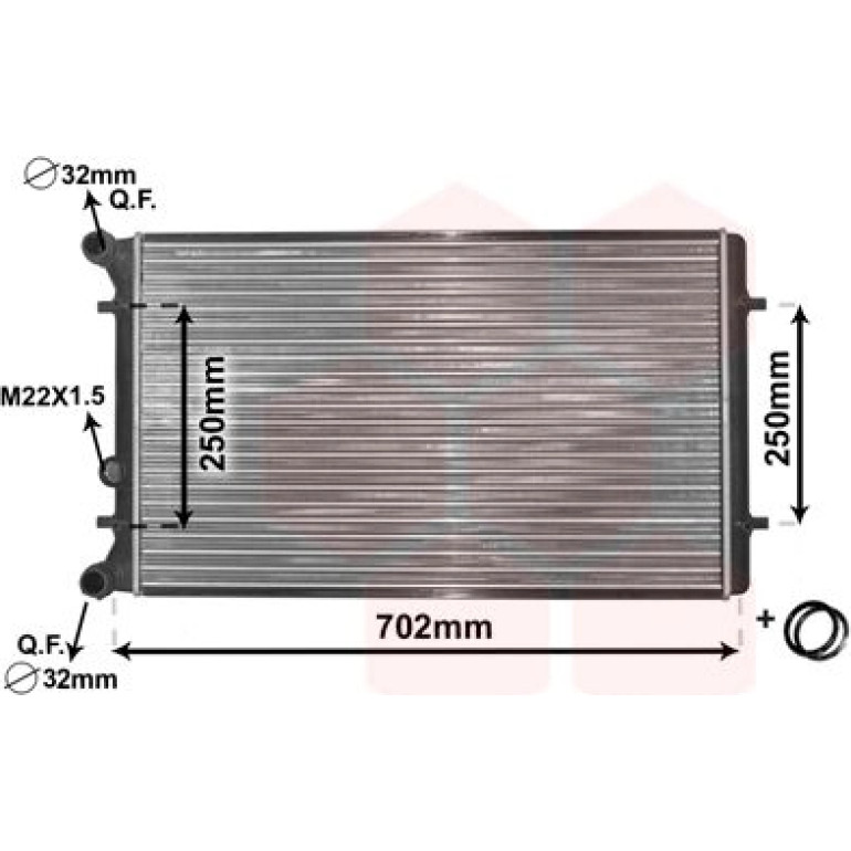VAN WEZEL Kühler, Motorkühlung 03002155 VAN WEZEL Kühler, Motorkühlung 03002155