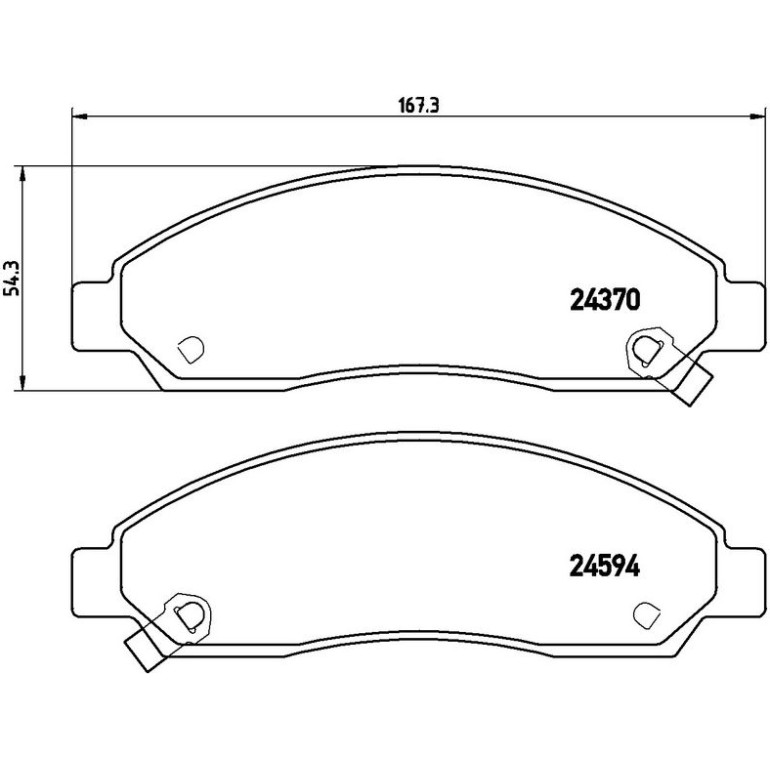 BREMBO Bremsklötze VA P 34 005 BREMBO Bremsklötze VA P 34 005