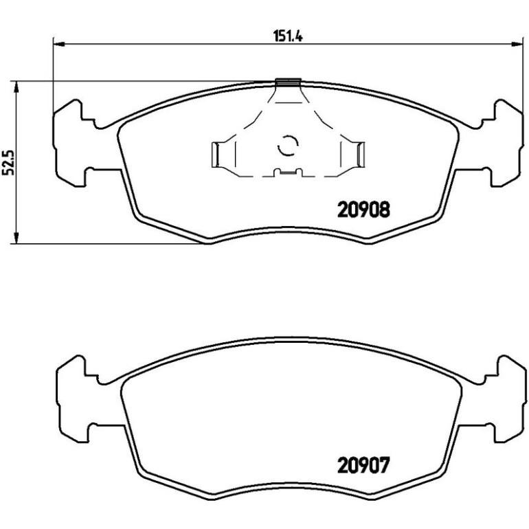 BREMBO Bremsklötze VA P 24 019 BREMBO Bremsklötze VA P 24 019