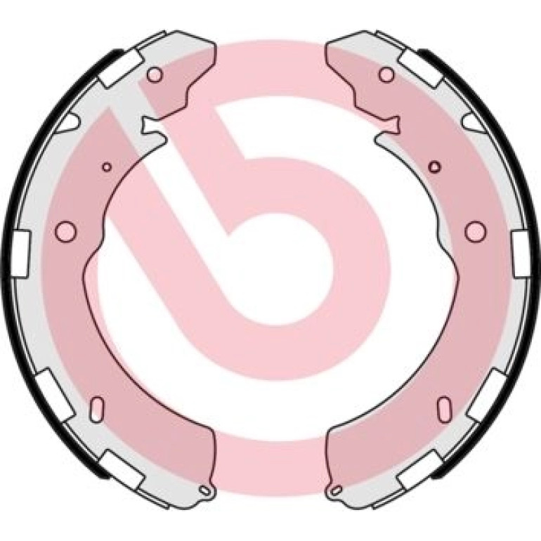 Bremsbackensatz HA S 54 523 Bremsbackensatz HA S 54 523