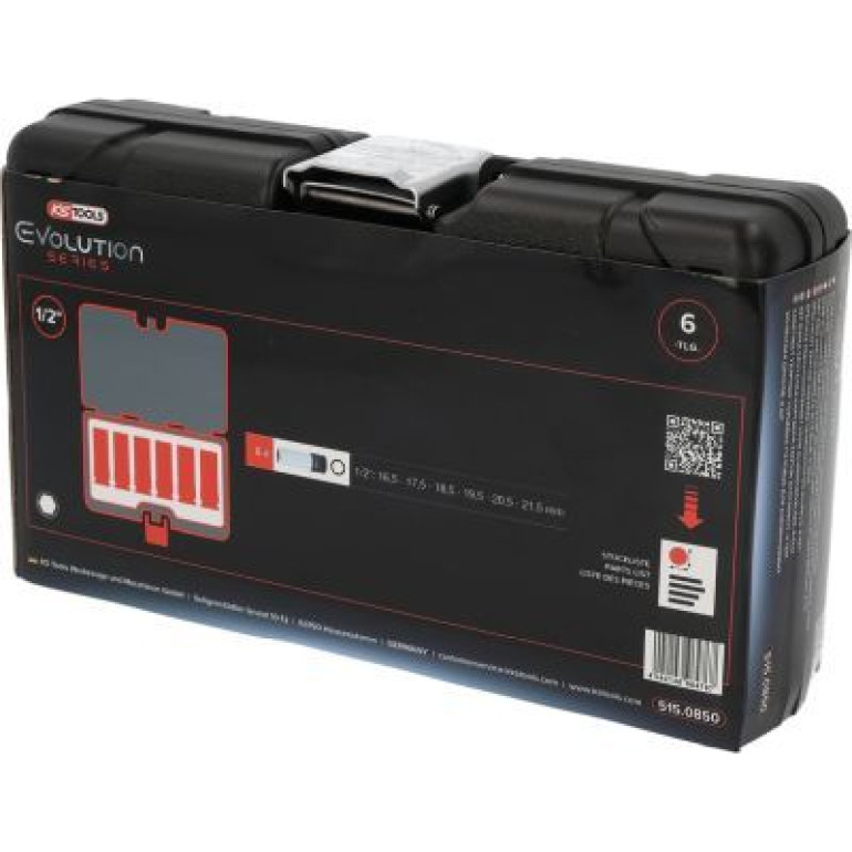 KS TOOLS ZESTAW NASADEK UDAROWYCH DO ALUFELG, 6 SZT. 1/2 515.0850