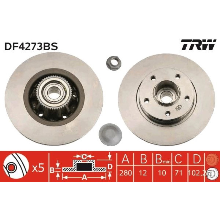 Bremsscheibe Opel T. Vivaro 1.9-2.5 Dti 01 DF4273BS Bremsscheibe Opel T. Vivaro 1.9-2.5 Dti 01 DF4273BS