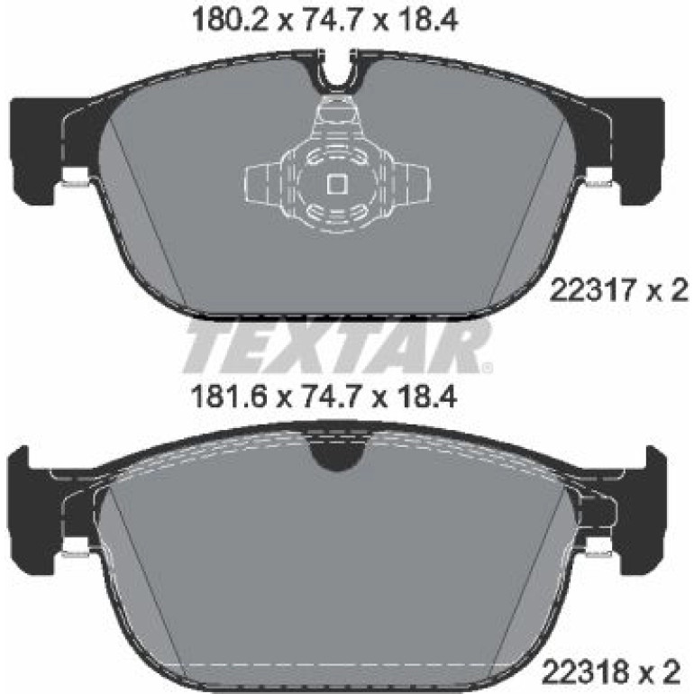 Bremsbelagsatz Volvo P. S90/V90/Xc60/Xc90 14 2231701 Bremsbelagsatz Volvo P. S90/V90/Xc60/Xc90 14 2231701