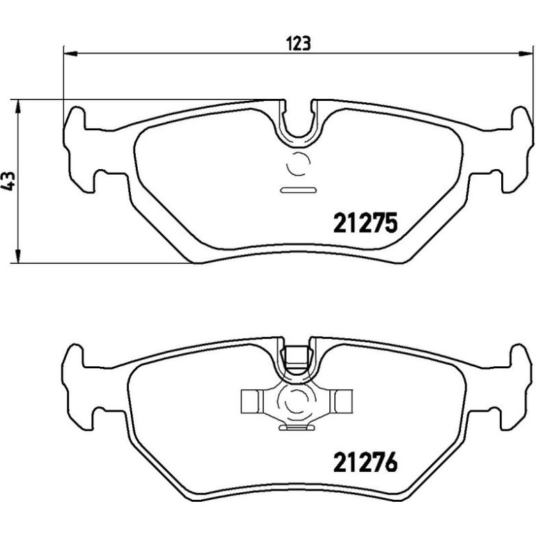 BREMBO Bremsklötze HA P 23 062 BREMBO Bremsklötze HA P 23 062