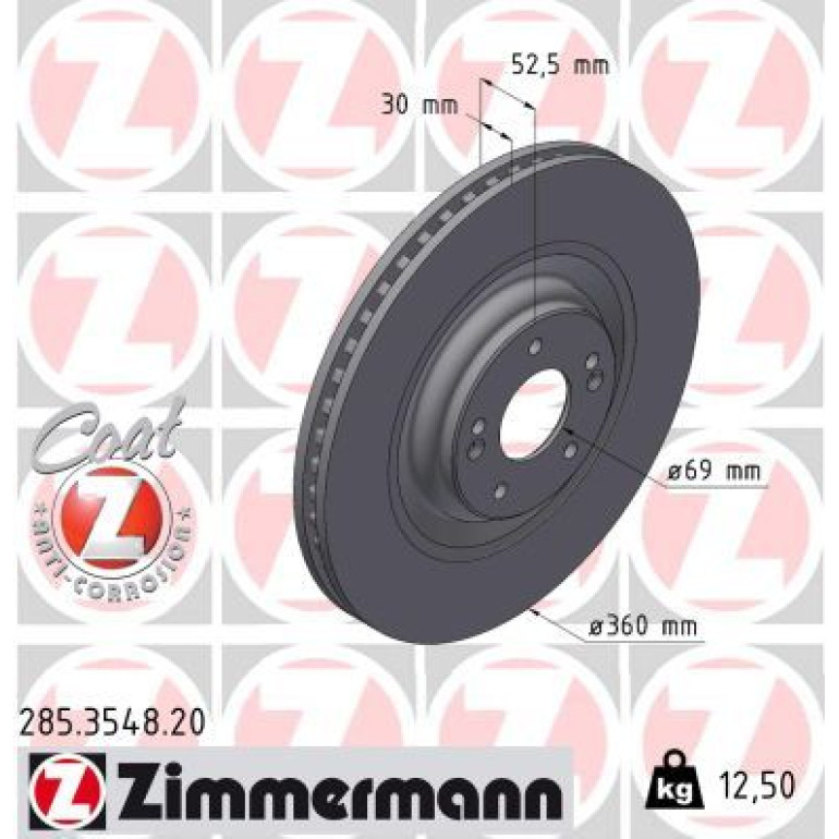 ZIMMERMANN Bremsscheibe 285.3548.20
