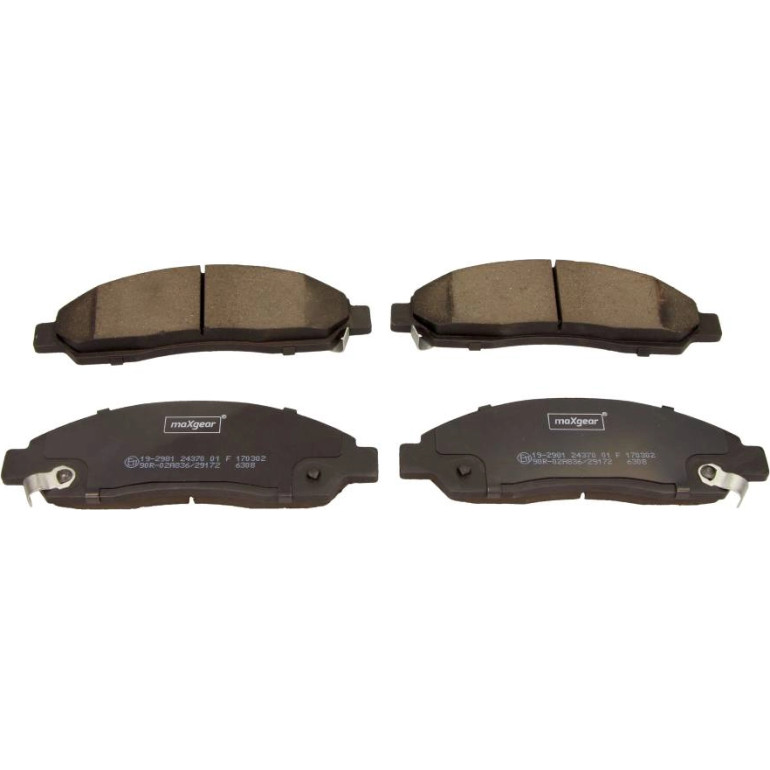 Bremsbelagsatz Isuzu P. D-Max (8Dh) 2,4 4X4,2,5 D,2,5 D 4X4,3,0 D 4X4,3,0 Ditd,3,5 V6 24V 4X4 07 19-2981