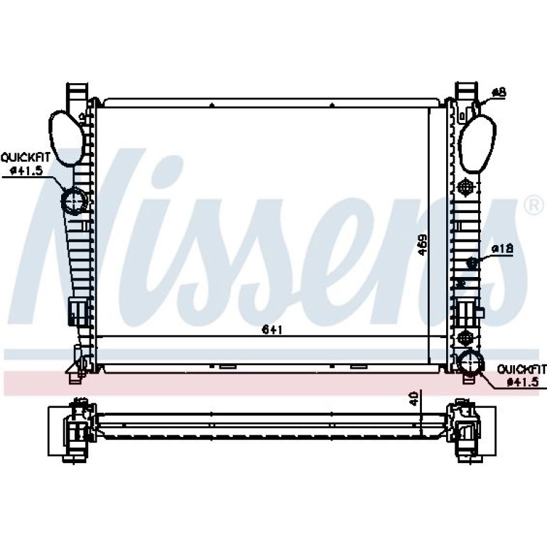 Wasserkühler PKW 62547A Wasserkühler PKW 62547A