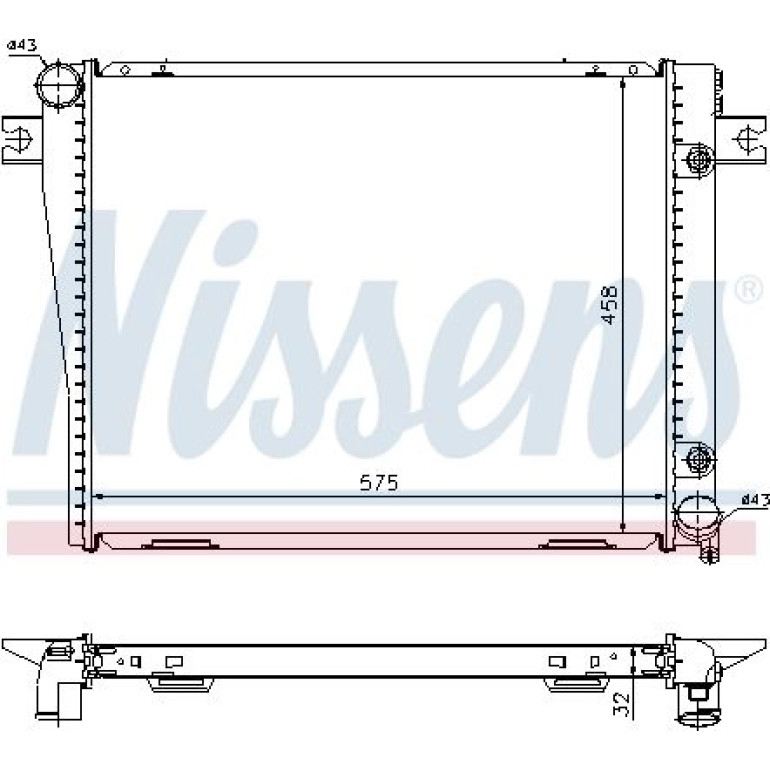Wasserkühler PKW 60601A Wasserkühler PKW 60601A