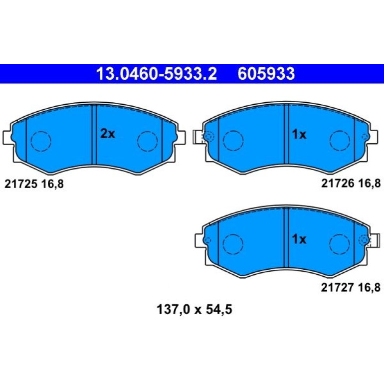 ATE Bremsbeläge 13.0460-5933.2 ATE Bremsbeläge 13.0460-5933.2
