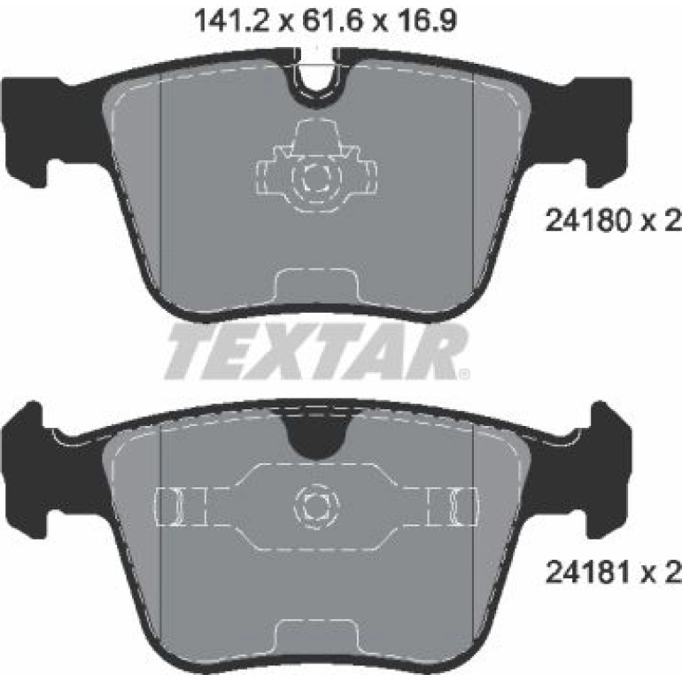 Bremsbelagsatz Db T. W221/C216 Amg 5.5-6.2 05-13 2418001 Bremsbelagsatz Db T. W221/C216 Amg 5.5-6.2 05-13 2418001