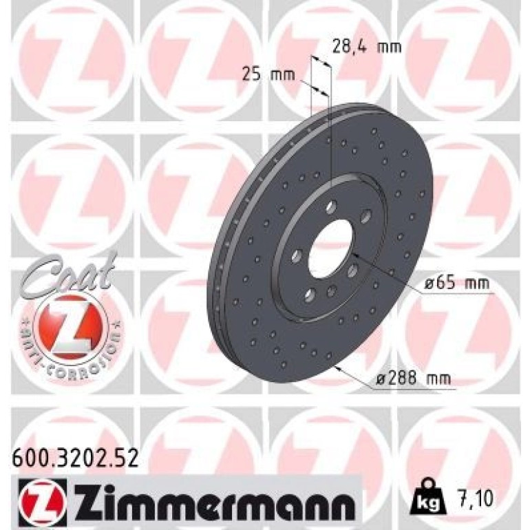 17 481 026 Sport Bremsscheibe VA Sport 600.3202.52 17 481 026 Sport Bremsscheibe VA Sport 600.3202.52