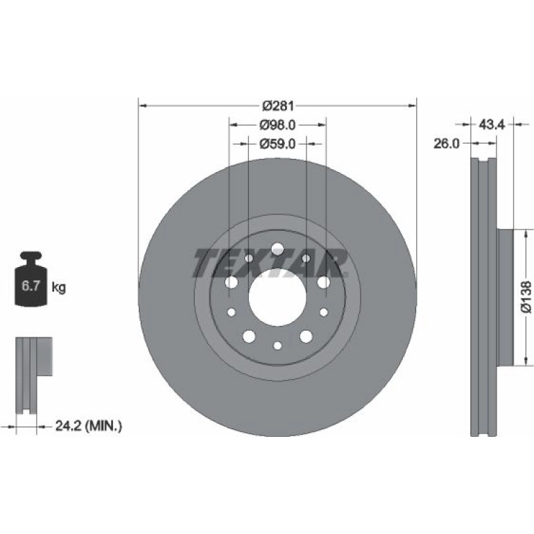 Bremsscheibe 92304803 Bremsscheibe 92304803
