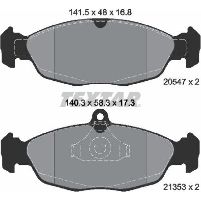 Bremsbelagsatz Opel P. Astra F/Co 2054701 Bremsbelagsatz Opel P. Astra F/Co 2054701