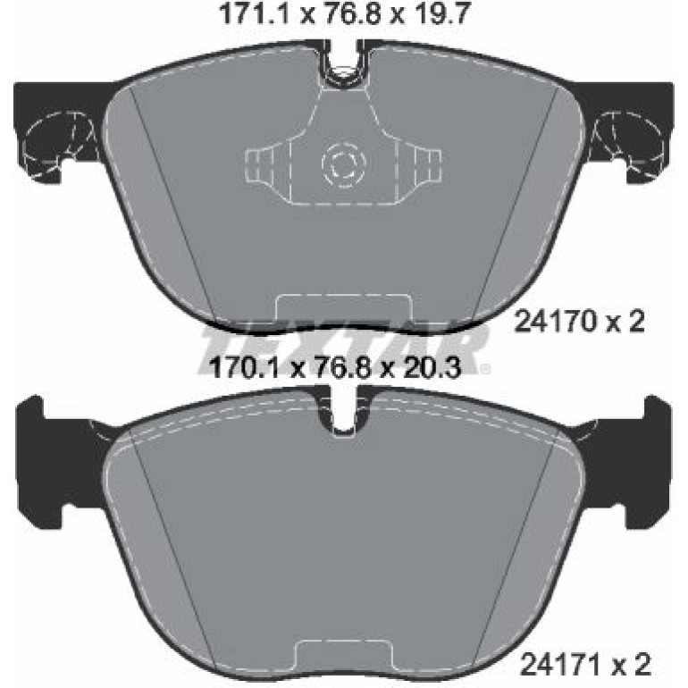 Bremsbelagsatz Bmw S. E70/E71 X5/X6 08 2417001 Bremsbelagsatz Bmw S. E70/E71 X5/X6 08 2417001