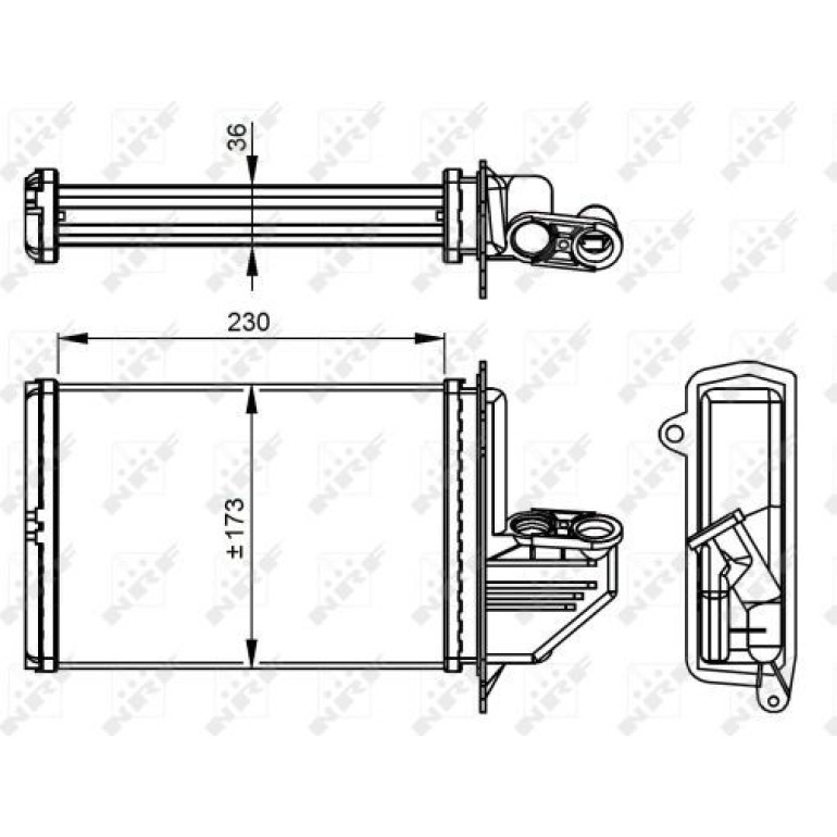 Wärmetauscher, Innenraumheizung NRF54294 Wärmetauscher, Innenraumheizung NRF54294
