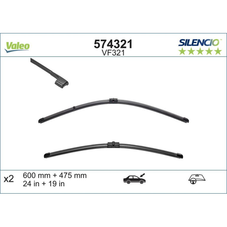 VM321 VALEO Silencio X.TRM Wischer 574321 VM321 VALEO Silencio X.TRM Wischer 574321