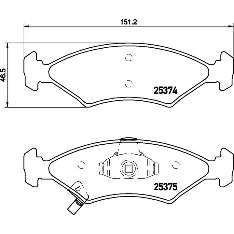 BREMBO Bremsbelagsatz, Scheibenbremse P 30 062 BREMBO Bremsbelagsatz, Scheibenbremse P 30 062