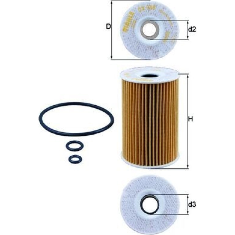MAHLE Ölfilter OX 388D MAHLE Ölfilter OX 388D