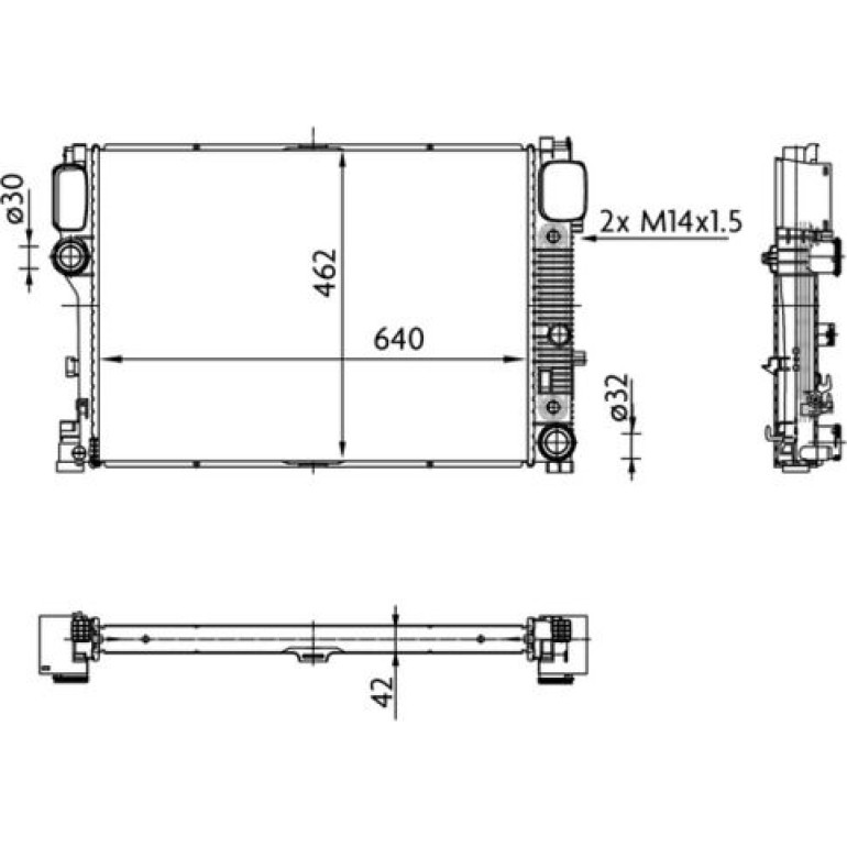 Kühler, Motorkühlung CR 38 000S Kühler, Motorkühlung CR 38 000S