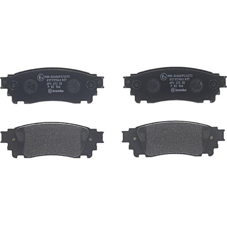 BREMBO Bremsklötze HA P 83 166 BREMBO Bremsklötze HA P 83 166
