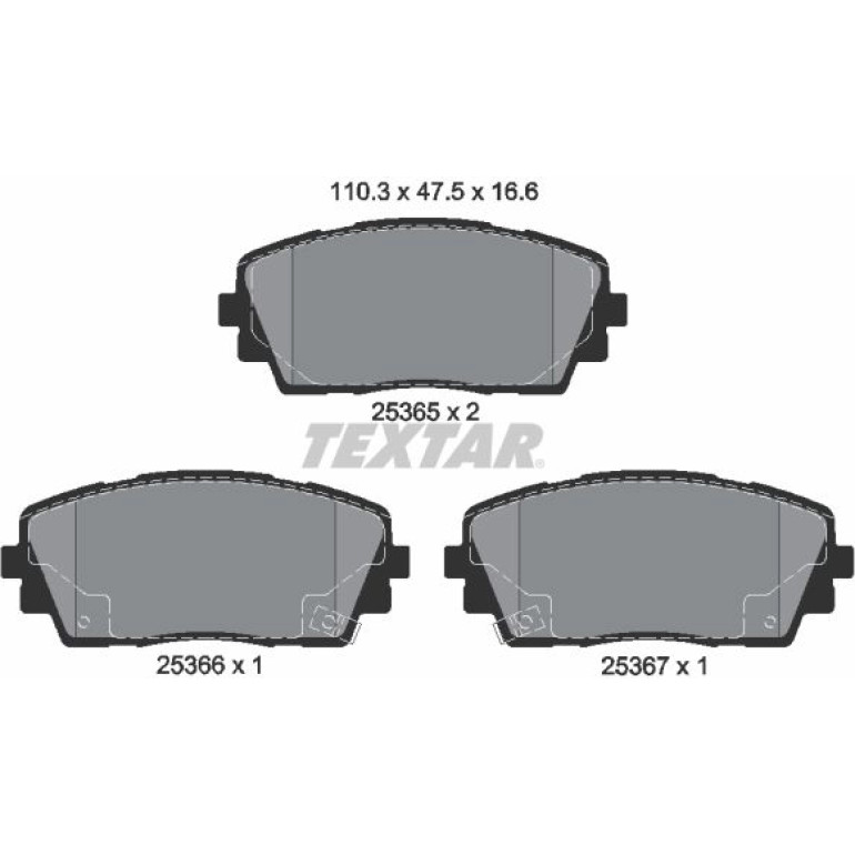 Bremsbelagsatz Kia P. Picanto 11 2536501 Bremsbelagsatz Kia P. Picanto 11 2536501