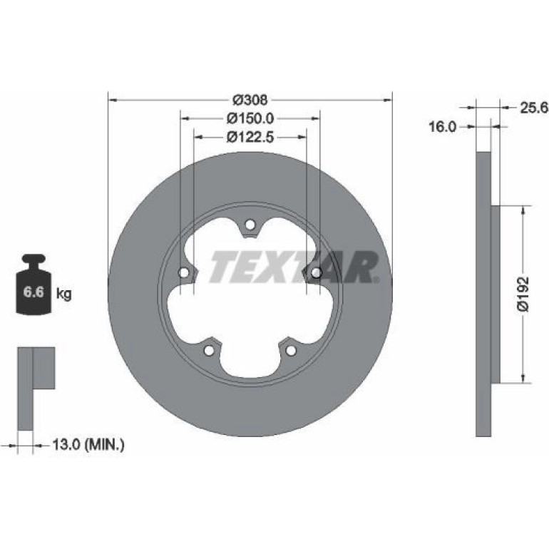 Bremsscheibe Ford T. Transit 2.2 Tdci 13 92274103 Bremsscheibe Ford T. Transit 2.2 Tdci 13 92274103